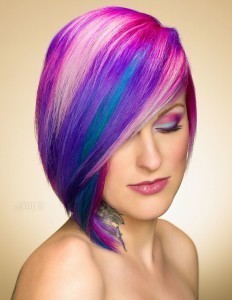 Neon coloring hair 