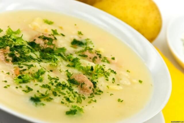 chicken soup-puree