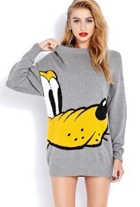 sweater with cartoon print