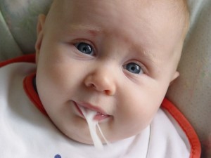 reduce regurgitation in infants