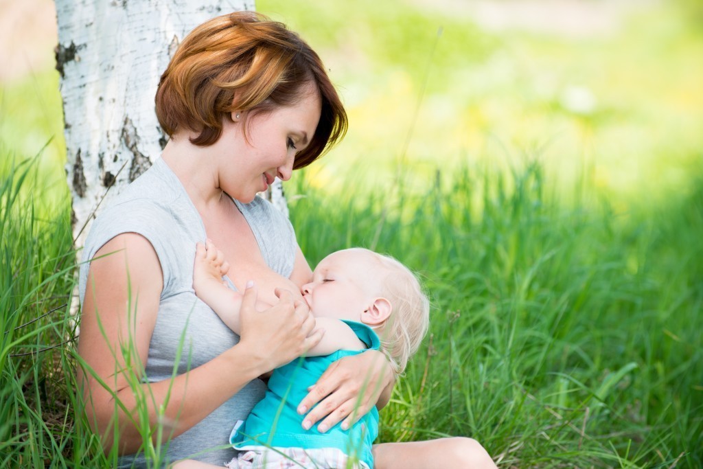 breastfeeding a baby