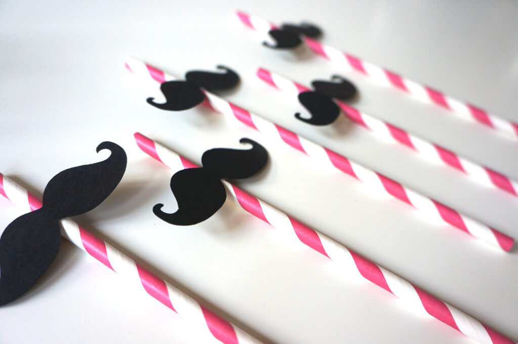 Straw with a moustache
