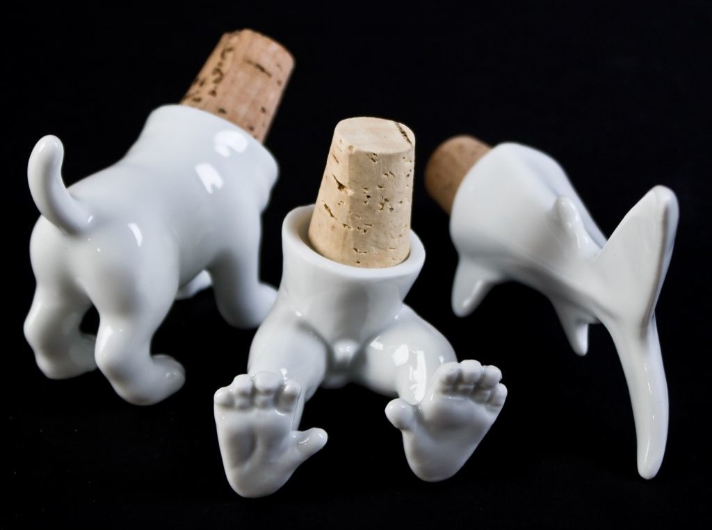 Animal wine stoppers