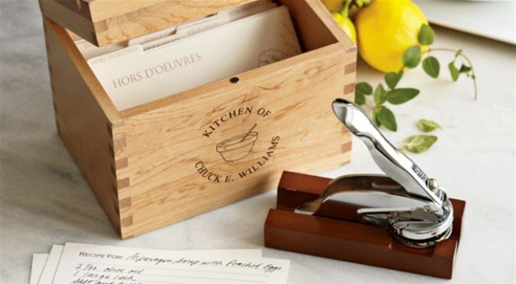 Personalized Recipe Gift Set with Embosser